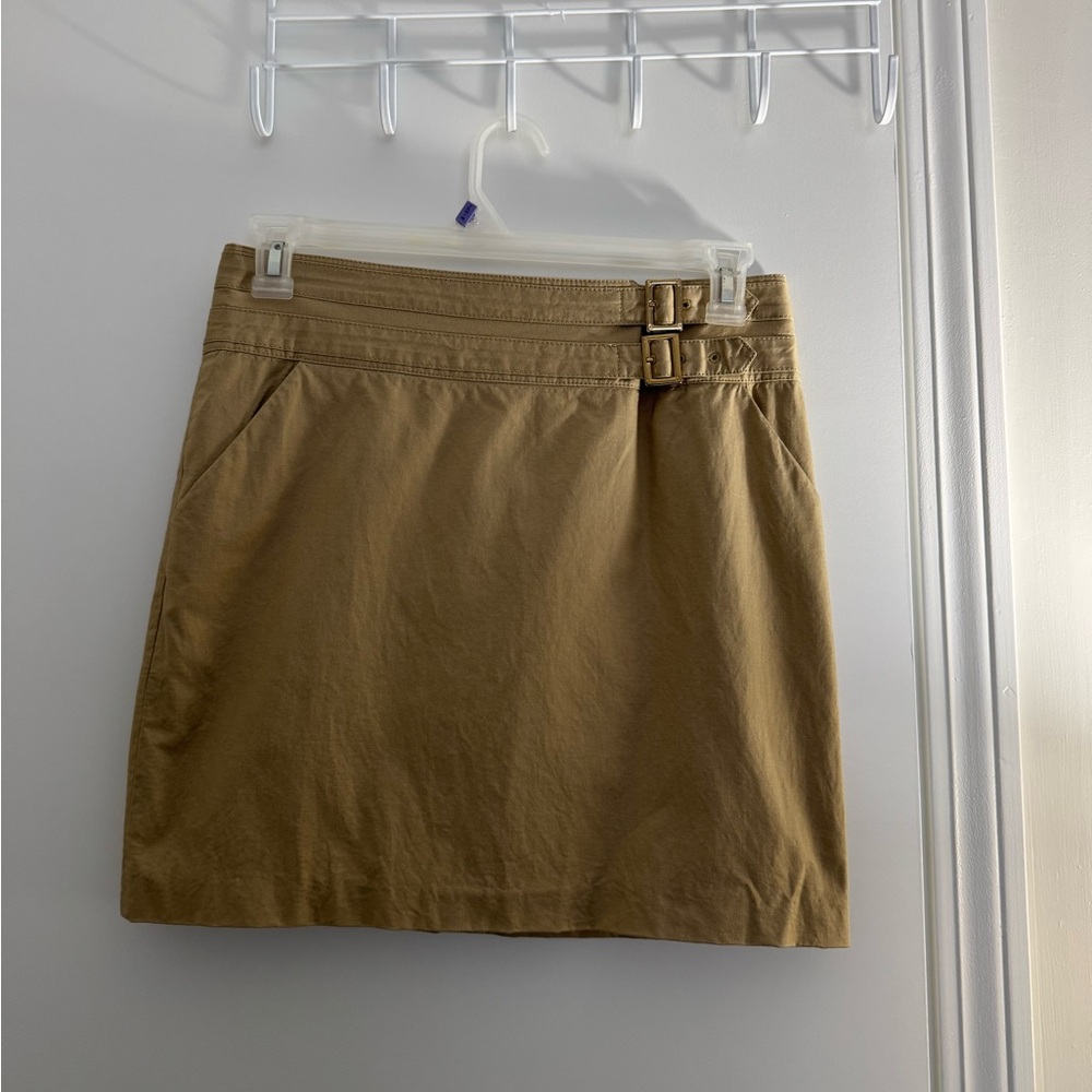 Tory Burch Tan Women's Skirt with Buckle Detail